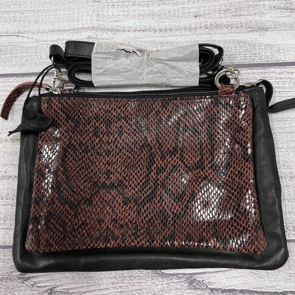 BROWN CROSSBODY BAG SET